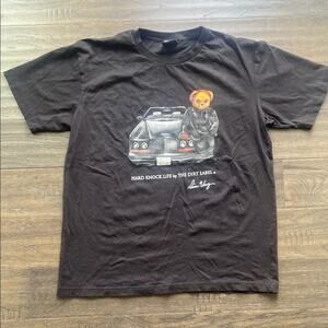THE DIRTY LABEL Rocafella Teddy Bear T Shirt Mens Sz Large Black Hip Hop